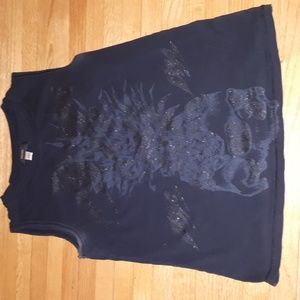 Diesel graphic tee black size small